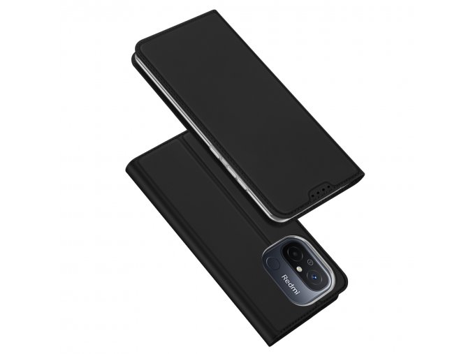Dux Ducis Skin Pro luxusní flipové pouzdro na Xiaomi Redmi 12C - černé