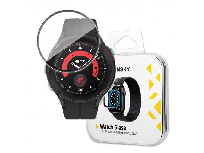 Wozinsky hybridní 3D sklo na displej hodinek Samsung Galaxy Watch 5 Pro 45 mm - černé