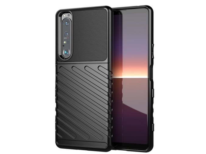 Thunder carbon kryt na Sony Xperia 1 III - černý