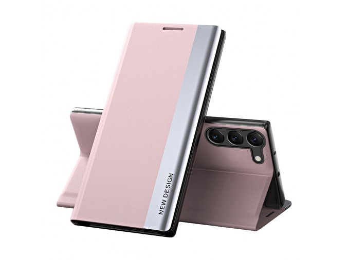 Pouzdro Sleep Flip SView Cover Pro na Samsung Galaxy S23 Plus - růžové
