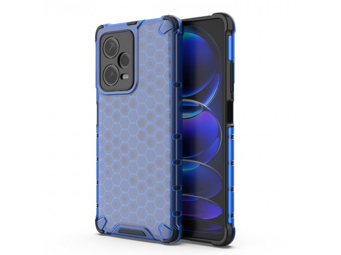 Honeycomb armor kryt na Xiaomi Redmi Note 12 Pro Plus - modrý