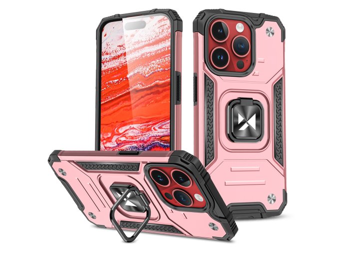 Wozinsky Ring Armor kryt na iPhone 15 Pro Max - zlatý