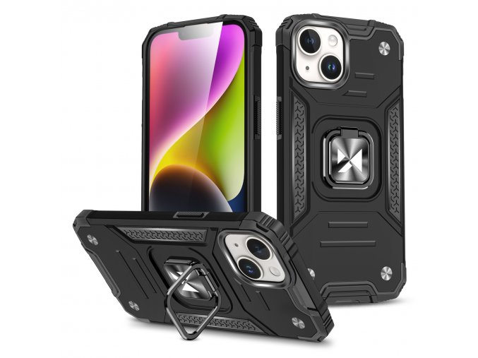 Wozinsky Ring Armor kryt na iPhone 15 Plus - černý