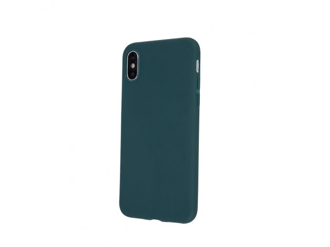 Matný TPU kryt na iPhone 15 Pro - tmavě zelený
