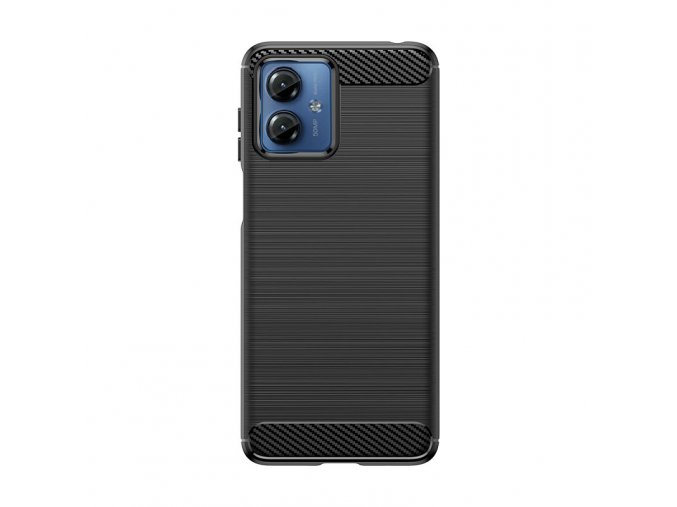 Ohebný carbon kryt na Motorola Moto G14 - černý