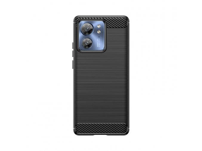Ohebný carbon kryt na Motorola Edge 40 - černý