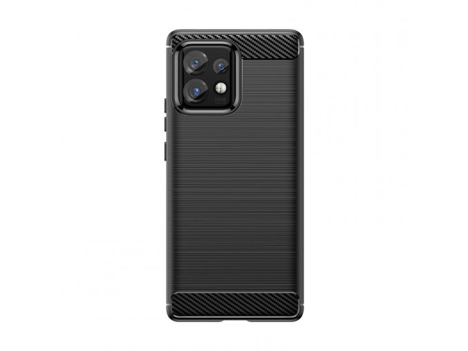 Ohebný carbon kryt na Motorola Edge 40 Pro - černý