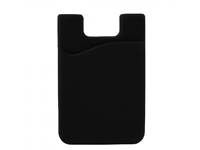 Samolepicí pouzdro na karty na záda telefonu - černé