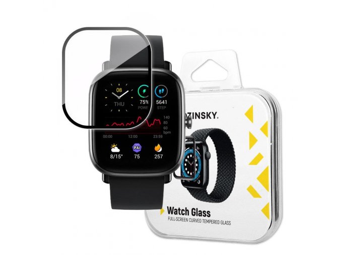 Wozinsky hybridní 3D sklo na displej hodinek Amazfit GTS 2 Mini - černé