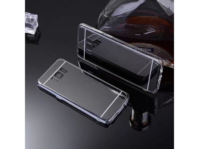Zrcadlový silikonový kryt na Samsung Galaxy S8 černý 1
