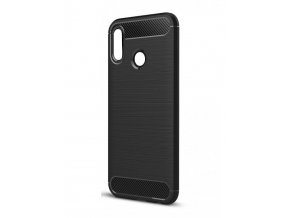 Ohebný carbon kryt na Huawei P20 Lite - černý