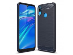 eng pl Carbon Case Flexible Cover TPU Case for Huawei Y7 2019 Y7 Prime 2019 blue 48407 1