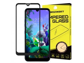 eng pl Wozinsky Tempered Glass Full Glue Super Tough Screen Protector Full Coveraged with Frame Case Friendly for LG Q60 LG K50 black 52250 1