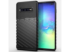 eng pl Thunder Case Flexible Tough Rugged Cover TPU Case for Samsung Galaxy S10 Plus black 56348 1