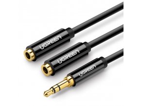 eng pl Ugreen 3 5 mm mini jack AUX splitter adapter cable 25cm black 20816 57415 1