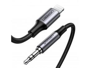 eng pl Ugreen MFI Lightning 3 5 mm mini jack audio cable AUX headphones adapter gray 70509 58911 2 kopie