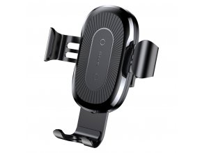 eng pl Baseus Wireless Charger Gravity Car Mount Phone Bracket Air Vent Holder Qi Charger black WXYL 01 37966 1