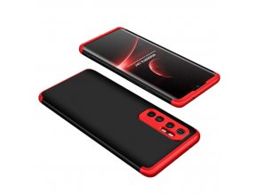 eng pl GKK 360 Protection Case Front and Back Case Full Body Cover Xiaomi Mi Note 10 Lite black red 62848 1