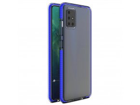 eng pl Spring Case clear TPU gel protective cover with colorful frame for Xiaomi Redmi Note 9 Pro Redmi Note 9S blue 61318 1