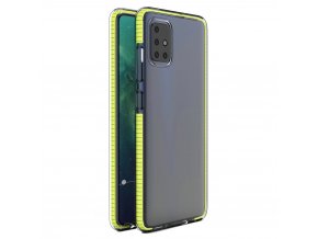eng pl Spring Case clear TPU gel protective cover with colorful frame for Xiaomi Redmi Note 9 Pro Redmi Note 9S yellow 61319 1