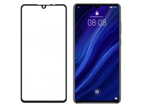 eng pl Wozinsky Tempered Glass Full Glue Super Tough Screen Protector Full Coveraged with Frame Case Friendly for Huawei P30 black 47063 2