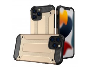 eng pl Hybrid Armor Case Tough Rugged Cover for iPhone 13 Pro golden 74426 1
