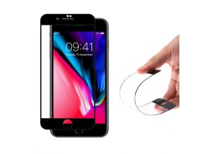 celoplošné nano flexi sklo na iPhone 7 8 černé