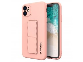 eng pl Wozinsky Kickstand Case Silicone Stand Cover for Samsung Galaxy A22 5G Pink 72926 1