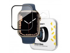 eng pl Wozinsky Watch Glass hybrid glass for Apple Watch 7 8 45 mm black 95691 1