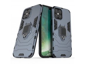 Armor kryt s prstýnkem na iPhone 12 Pro Max - modrý