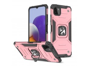 Wozinsky Ring Armor kryt na Samsung Galaxy A22 4G - růžový