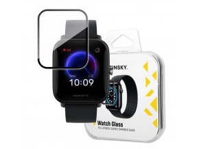 Wozinsky hybridní 3D sklo na displej hodinek Xiaomi Amazfit Bip U - černé