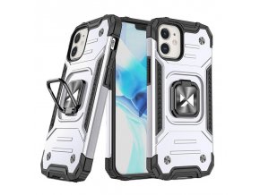 Wozinsky Ring Armor kryt na iPhone 14 - stříbrný