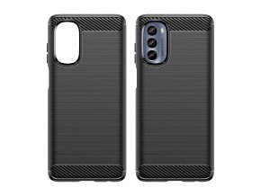 eng pl Carbon Case for Motorola Moto G62 5G flexible silicone carbon cover black 137094 7