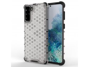 Honeycomb armor kryt na Samsung Galaxy S21 Plus 5G - transparentní