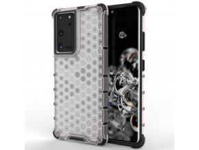 Honeycomb armor kryt na Samsung Galaxy S21 Ultra 5G - transparentní