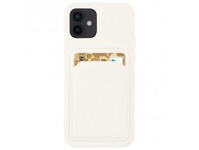 Vyztužený silikonový kryt s kapsičkou na Samsung Galaxy S22 Plus - bílý