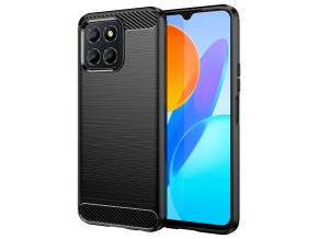 Ohebný carbon kryt na Honor X8 4G - černý