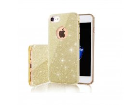 Třpytivý kryt na iPhone 6 / 6S - zlatý