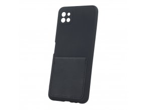 Matný Card Cover kryt na Samsung Galaxy A22 5G - černý