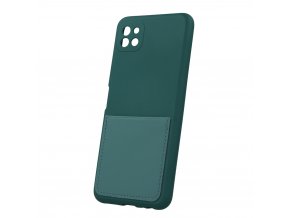Matný Card Cover kryt na Samsung Galaxy A22 5G - zelený