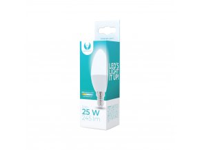 LED žárovka E14 C37 3W 230V 4500K 245lm Forever