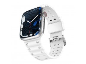 eng pl Strap Triple Protection strap for Apple Watch Ultra SE 8 7 6 5 4 3 2 1 49 45 44 42 mm bracelet white 135940 4