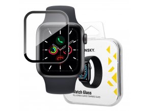 Wozinsky hybridní 3D sklo na displej hodinek Apple Watch 4 / 5 / 6 / SE (40 mm) - černé