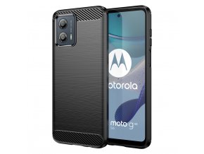 Ohebný carbon kryt na Motorola Moto G53 - černý