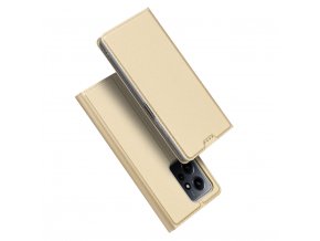 Dux Ducis Skin Pro luxusní flipové pouzdro na Xiaomi Redmi Note 12 4G - zlaté