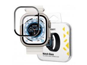 Wozinsky hybridní 3D sklo na displej hodinek Apple Watch Ultra 49 mm - černé