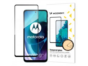3D Full Glue tvrzené sklo na Motorola Moto G71 5G - černé