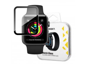 Wozinsky hybridní 3D sklo na displej hodinek Apple Watch 1 / 2 / 3 (38 mm) - černé