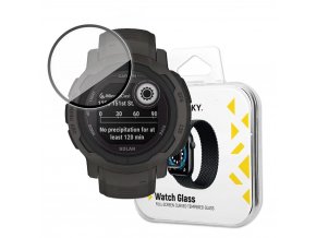 Wozinsky hybridní 3D sklo na displej hodinek Garmin Instinct 2s - černé